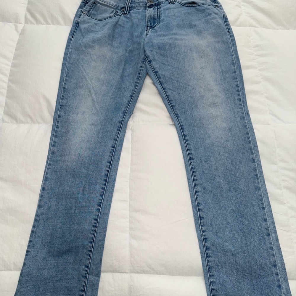 Guess Light Blue Straight Leg Jeans